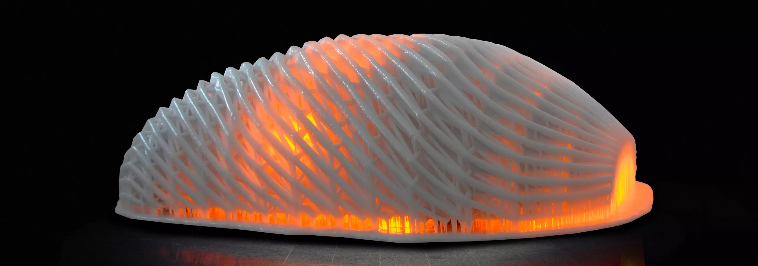 BMW H₂R Project Art Car created by artist Ólafur Eliasson, visualizing aerodynamics and airflow in a sculptural form.